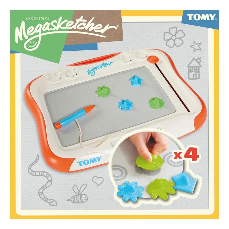 Tomy Megasketcher Classique Drawing Board With Eraser - Multicolour