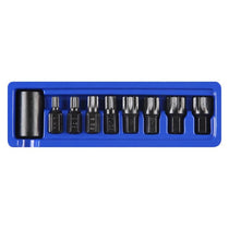 Blue Spot Tools 1/2 Inch Impact Spline Bits (M6-M18) 9 Piece