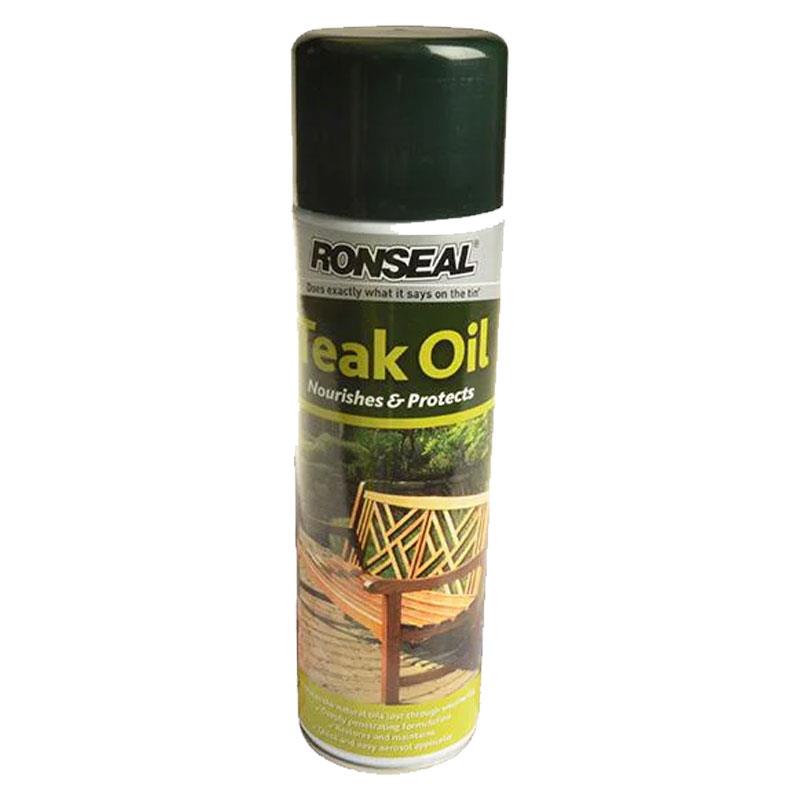 Ronseal Garden Furniture Teak Oil Aerosol 500ml Main image