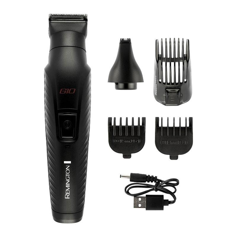 Remington 10-In-1 All-In-One Trimmer Multi-Grooming Kit 5 Attachments Black
