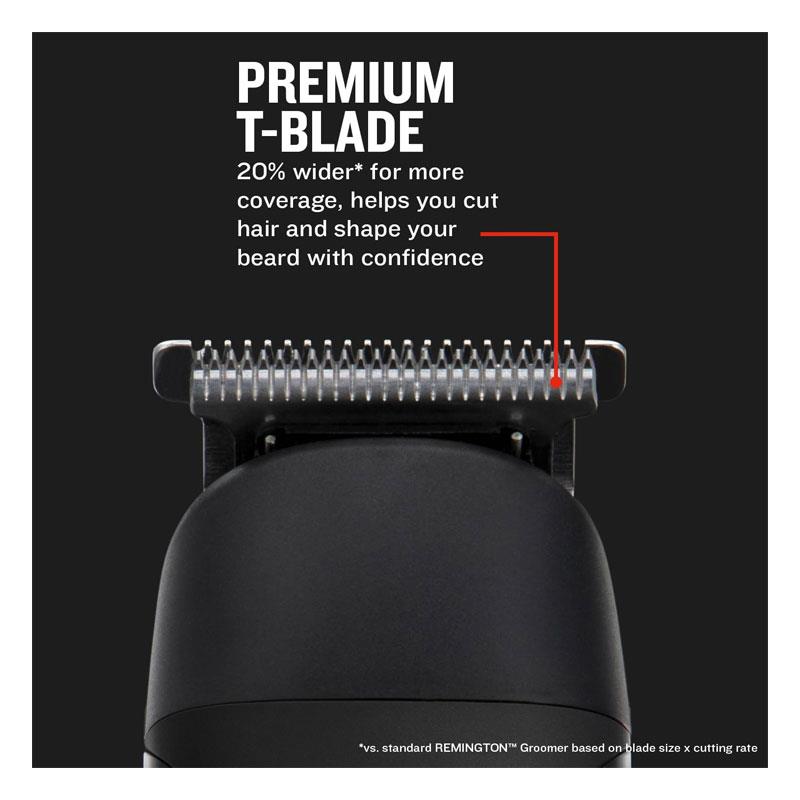 Remington ONE 10-In-1 Head & Body Multi-Groomer Waterproof 7 Combs Silver/Black