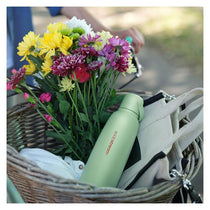 SodaStream Fizz & Go Cool Stainless Steel Double Insulated Carbonated Drinks Bottle 0.9 Litre Mint Green