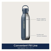 SodaStream Fizz & Go Cool Stainless Steel Double Insulated Carbonated Drinks Bottle 0.9 Litre Mint Green
