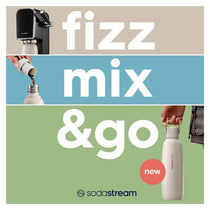SodaStream Fizz & Go Cool Stainless Steel Double Insulated Carbonated Drinks Bottle 0.9 Litre Mint Green