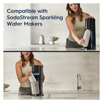 SodaStream Fizz & Go Cool Stainless Steel Double Insulated Carbonated Drinks Bottle 0.9 Litre Sand