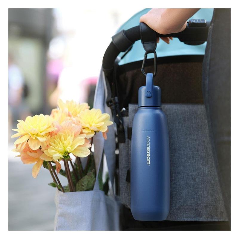 SodaStream Fizz & Go Cool Stainless Steel Double Insulated Carbonated Drinks Bottle 0.9 Litre Storm Blue Secondary image