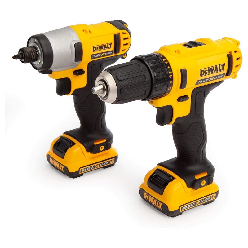 DeWalt 12V XR Sub-Compact Twin Pack Impact And Drill Driver Kit 2 x 2.0Ah Li-ion Multi-Voltage Charger TSTAK Toolbox Secondary image