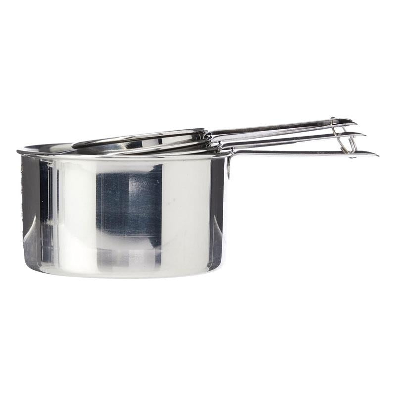 Dexam Faringdon Set of 4 Stainless Steel Measuring Cups 60 80 125 250ml Silver