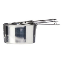 Dexam Faringdon Set of 4 Stainless Steel Measuring Cups 60 80 125 250ml Silver