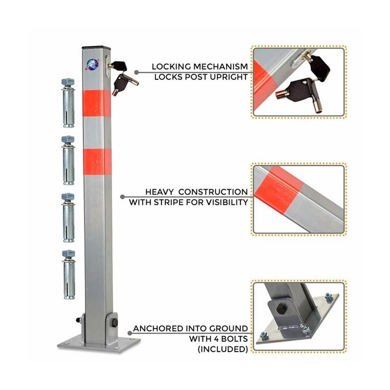 Blue Spot Tools Folding Locking Parking Post Silver