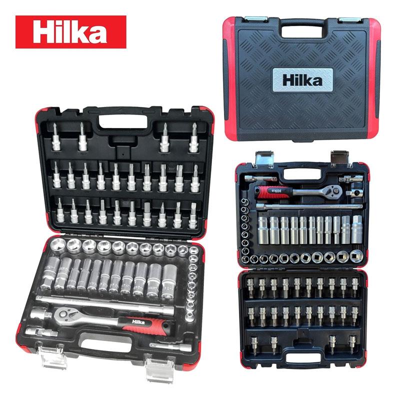 Hilka Tools 3/8 Inch Drive Socket Set Metric 58 Piece