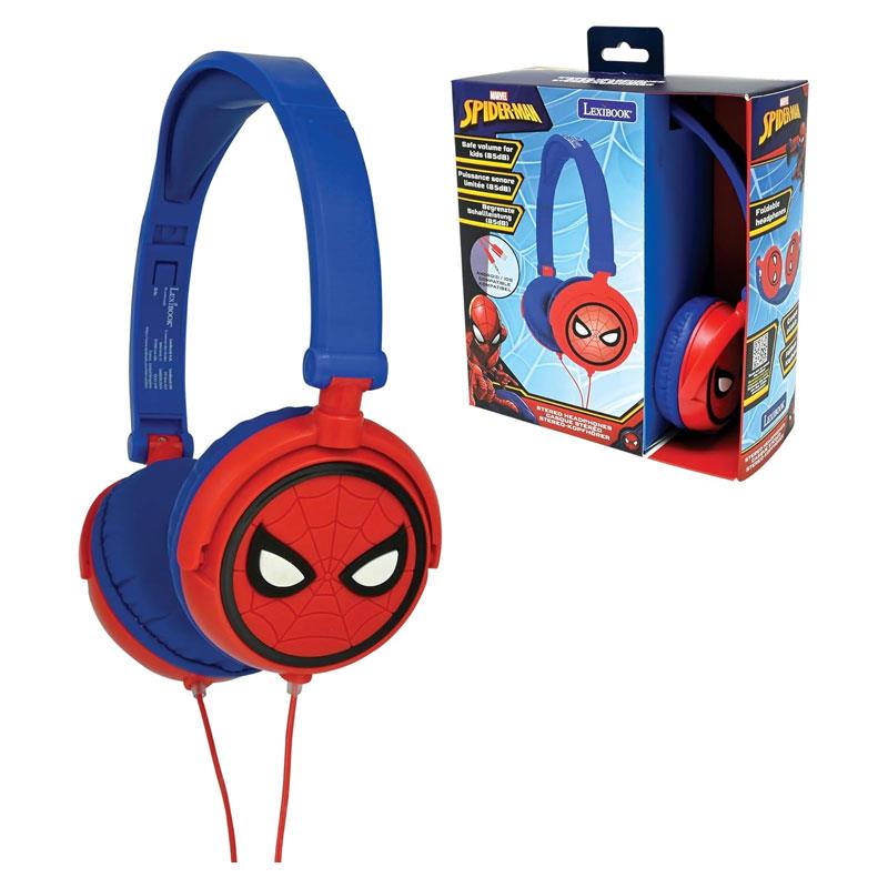 Lexibook Spider-Man Foldable Stereo Headphones With Volume Limiter - Red/Blue Main image