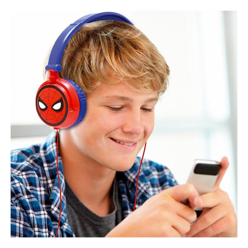 Lexibook Spider-Man Foldable Stereo Headphones With Volume Limiter - Red/Blue