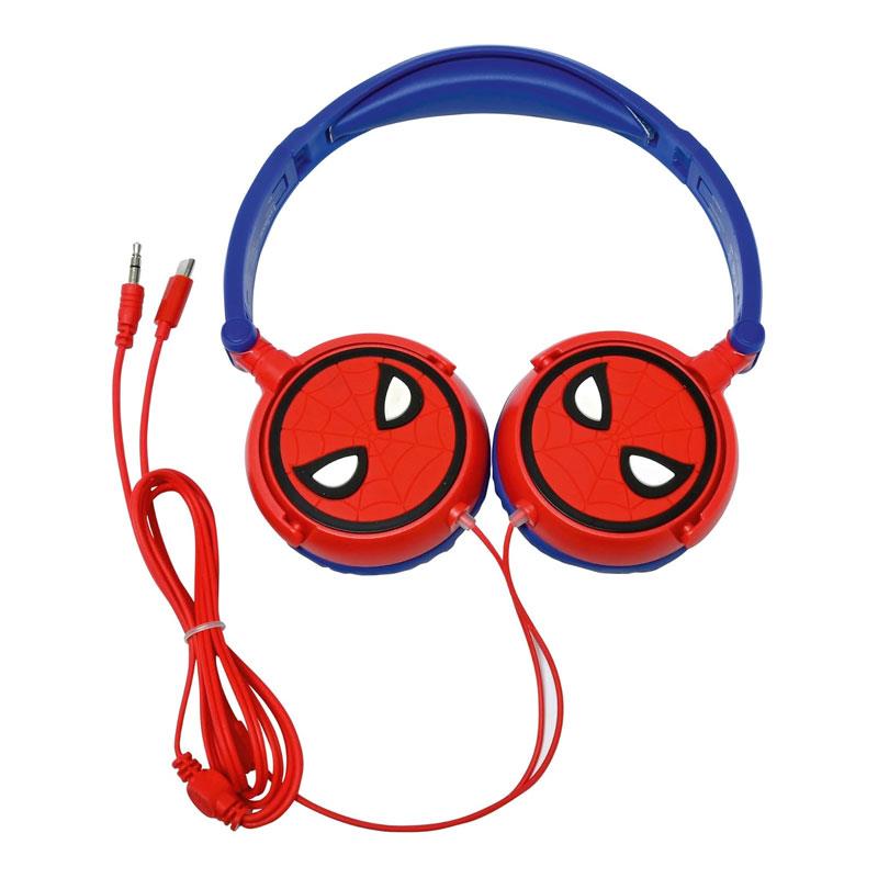 Lexibook Spider-Man Foldable Stereo Headphones With Volume Limiter - Red/Blue