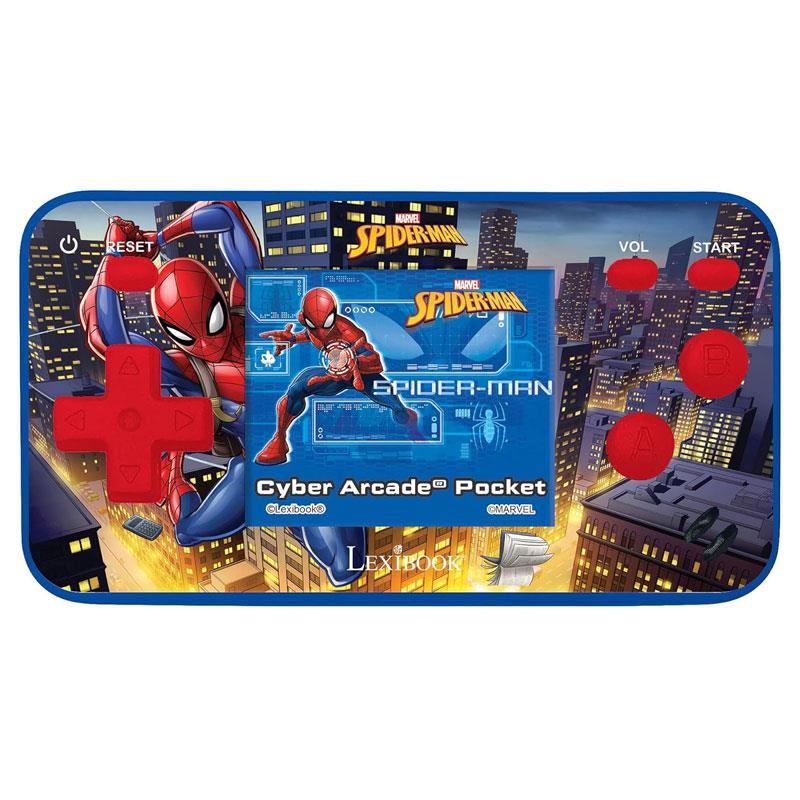 Lexibook Spider-Man Handheld Console Mini Cyber Arcade 150 Games - Red/Blue