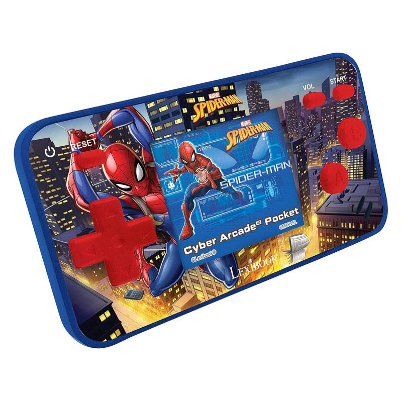 Lexibook Spider-Man Handheld Console Mini Cyber Arcade 150 Games - Red/Blue