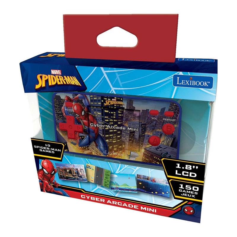 Lexibook Spider-Man Handheld Console Mini Cyber Arcade 150 Games - Red/Blue
