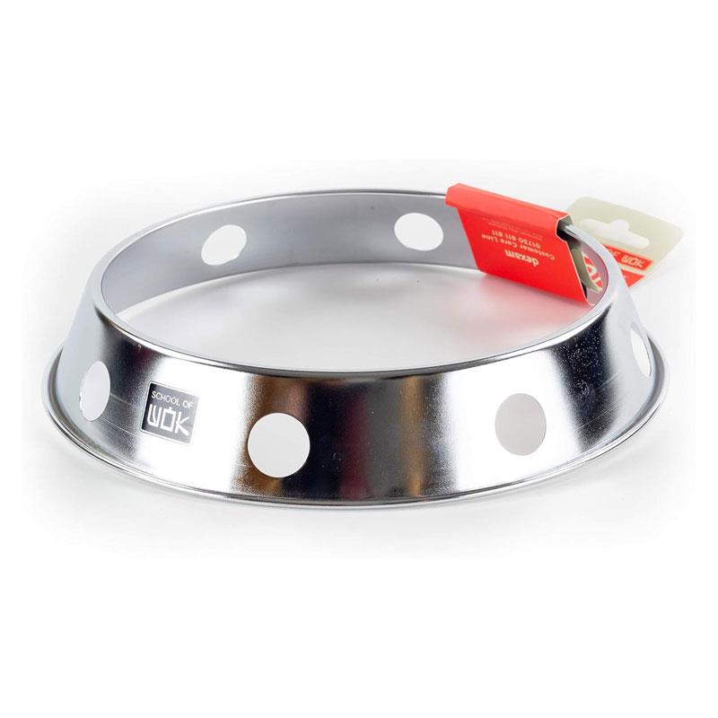 School of Wok 10'/25cm Stainless Steel Wok Ring Round Bottom Wok Silver Secondary image