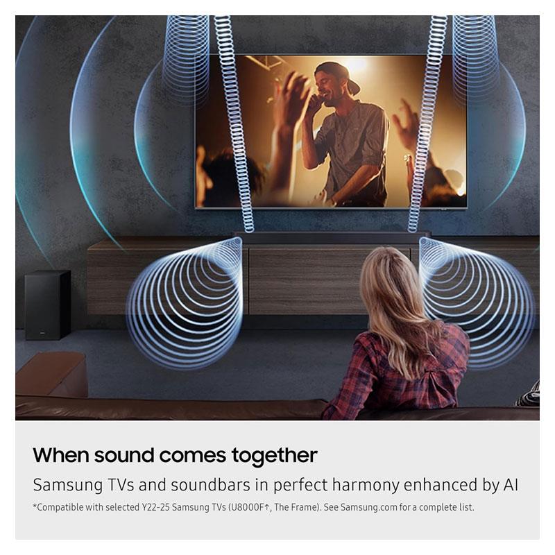 Samsung 3.1.2 Q-Series Wireless Sound Bar With Dolby Atmos 380W Black