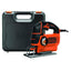 Black & Decker Autoselect Pendulum Jigsaw With Blade And Kit Box 550W 230V - Black/Orange
