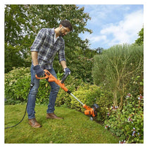Black & Decker Corded Electric Grass Strimmer With Automatic Single Line Feed 550W 240V - Orange/Black