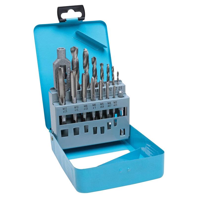 Blue Spot Tools Drill And Tap Set (M3-M12) (2.5-10.2mm) - 15 Piece