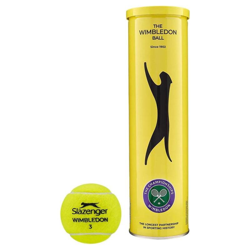 Slazenger Wimbledon Tennis Balls Tube of 3 Yellow Main image