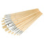 Silverline Artists Paint Brush Set Flat Tips 1-12mm 12 Piece