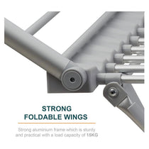 Ourhouse Heated Winged Electric Clothes Airer Drier 2 Foldable Wings Up To 15kg White