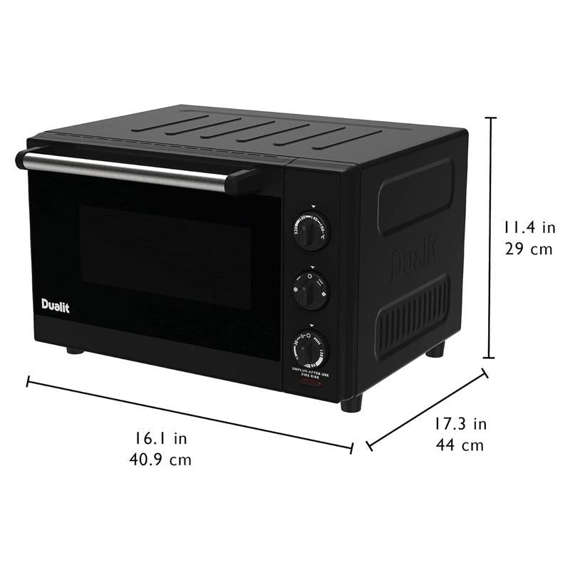 Dualit Electric Mini Oven 22 Litres Double Glazed Window Defrost Grill Roast & Bake Functions 1600W Black Secondary image