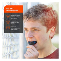 Shock Doctor Gel Max Mouthguard Junior Comfortable Triple-Layer Design Black