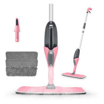 Swan Lynsey Queen of Clean Spray Mop Wet Mopping Pad Dry Dusting Pad Scrubbing Pad Cleaning Tool 500ml Anti-Leak Bottle