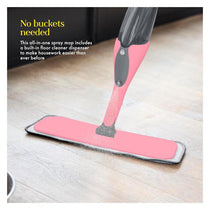 Swan Lynsey Queen of Clean Spray Mop Wet Mopping Pad Dry Dusting Pad Scrubbing Pad Cleaning Tool 500ml Anti-Leak Bottle