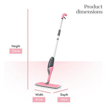 Swan Lynsey Queen of Clean Spray Mop Wet Mopping Pad Dry Dusting Pad Scrubbing Pad Cleaning Tool 500ml Anti-Leak Bottle