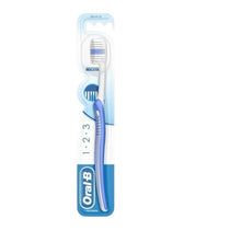 Oral-B 123 Indicator 35 Medium Manual Toothbrush Pack of 6 Blue