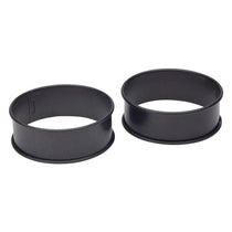 KitchenCraft Non Stick Poached Egg Fried Egg Crumpet Rings Set of 2 - Black