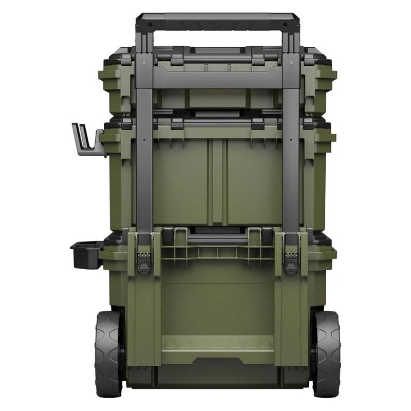 Bunker Load-Up Modular Tool Storage System 3 Tier Stackable Rolling Toolbox Set Organisers & Accessories 9 Piece