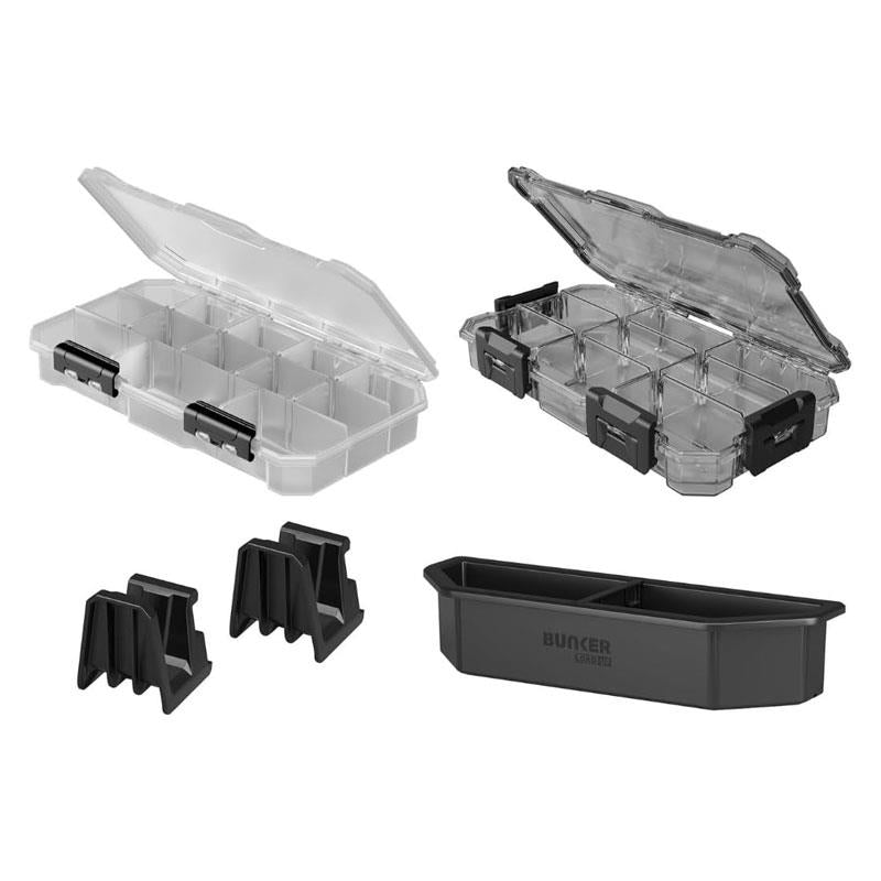 Bunker Load-Up Modular Tool Storage System 3 Tier Stackable Rolling Toolbox Set Organisers & Accessories 9 Piece