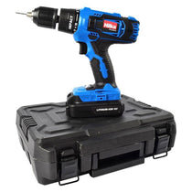 Hilka Tools 18V Li-ion Cordless Hammer Drill Combi Set With Case Bits And Charger Blue