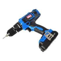 Hilka Tools 18V Li-ion Cordless Hammer Drill Combi Set With Case Bits And Charger Blue