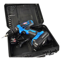 Hilka Tools 18V Li-ion Cordless Hammer Drill Combi Set With Case Bits And Charger Blue