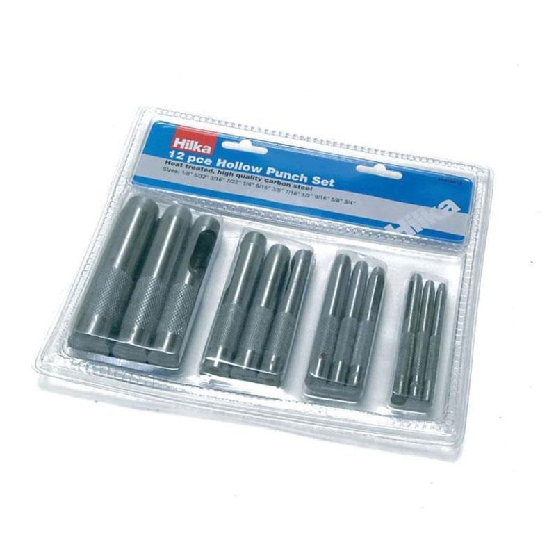 Hilka Tools Hollow Punch Set 12 Piece
