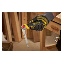 Stanley Folding Jabsaw 8 TPI Blade 3 Locking Positions Ultra Hard Tooth Soft Grip Handle Yellow/Black