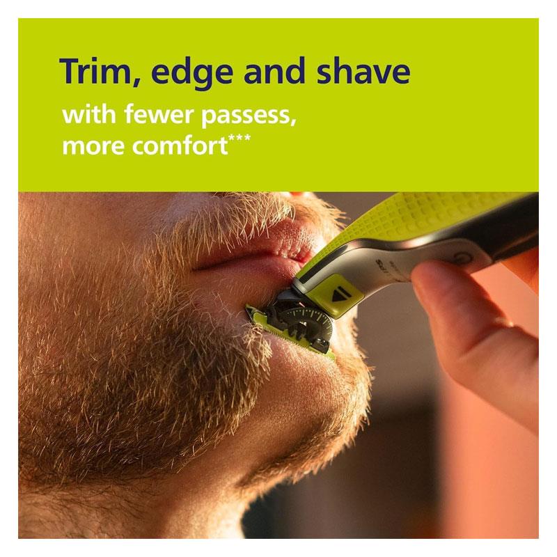 Philips Norelco 360 OneBlade Replacement Blade Pack of 3 Green & Black