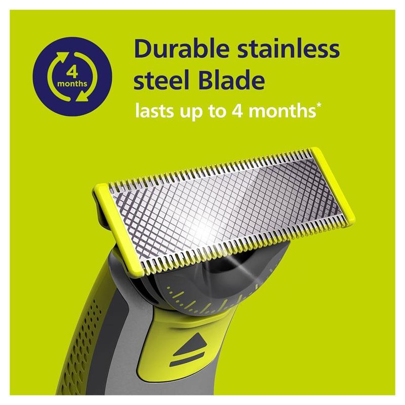 Philips Norelco 360 OneBlade Replacement Blade Pack of 3 Green & Black