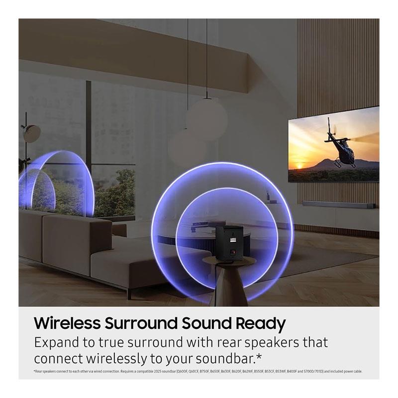 Samsung 9250S Wireless Rear Speaker Kit Black Secondary image