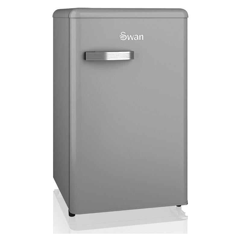 Swan Retro Under Counter Fridge 77 Litres Fridge 13 Litres Freezer Capacity - Grey