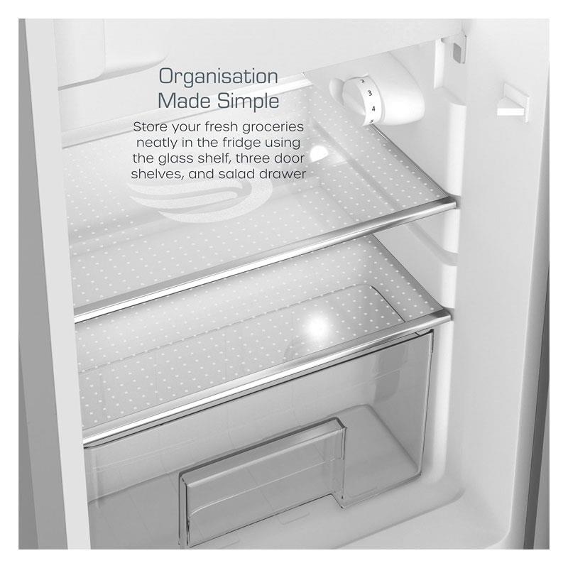 Swan Retro Under Counter Fridge 77 Litres Fridge 13 Litres Freezer Capacity - Grey