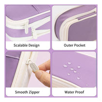 Kawaii Pencil Cases Large Capacity Pencil Bag Pouch Holder Box For Teen Students Girls - Lavender