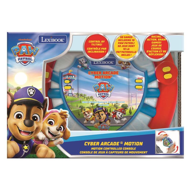Lexibook Paw Patrol Cyber Arcade Motion LCD Console 50 Games Multicolour